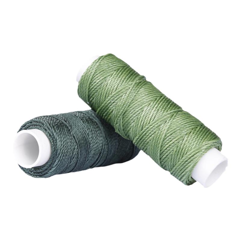 手工diy皮具手缝线皮革缝纫线40米0.35mm蜡绳涤纶圆蜡线编织绳
