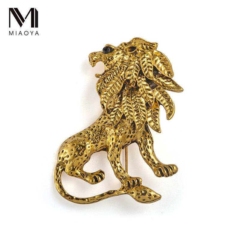 欧美新品淘宝热销时尚复古动物胸针男士西装个性狮子胸针别针