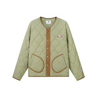 NFL美橄超级碗SF49人队棉衣 美式复古运动刺绣秋冬无领棒球服外套