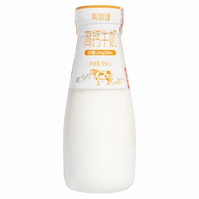 【百年乳企】美丽健瓶装高钙牛奶