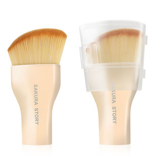 55号弧形魔术粉底刷无痕化妆刷不吃粉美妆刷子软毛旗舰店