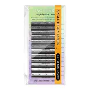 nagaraku睫毛嫁接V型小绒花超软毛yy不散y型二叶草2D婴儿绒圆毛