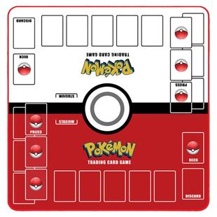 精灵宝可梦PTCG卡牌双人卡垫战斗盘对战桌游精灵球鼠标垫60*60CM