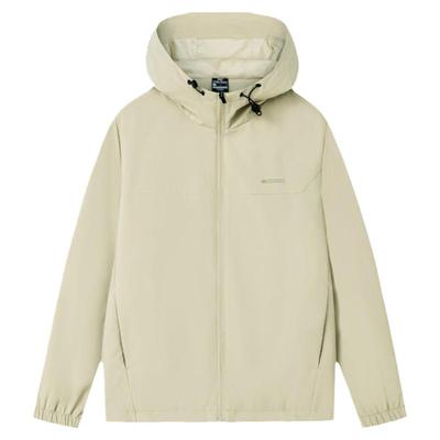 361加绒运动外套男冬季情侣加厚梭织连帽开襟风衣保暖上衣夹克男