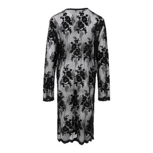 TCH私服烫钻蝴蝶结时尚气质蕾丝镂空连衣裙25春夏新款T75A30E5005