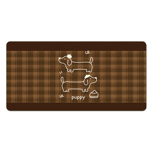 花间词腊肠狗鼠标垫桌垫办公超大女生桌面办公家用滑鼠垫键盘垫子