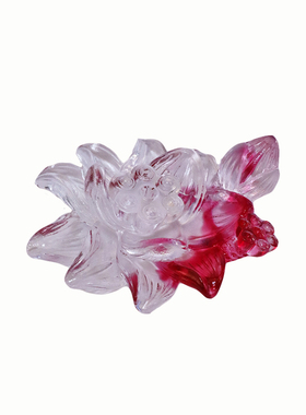 莲花古法琉璃家居装饰摆件