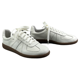 D家鞋库 0127热销复古真皮女鞋 德训鞋 年轻时尚全白小白鞋 推荐