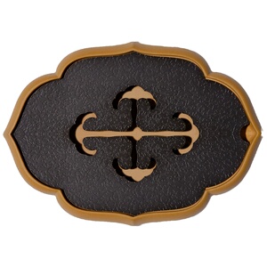 茶奉紫砂壶承干泡台 嵌入式菱花铜片茶盘 功夫茶具配件茶壶底座托