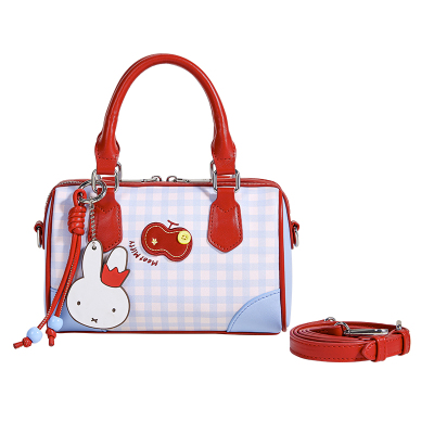 米菲红苹果系列波士顿包包女式2025新款手提单肩斜挎小众百搭通勤