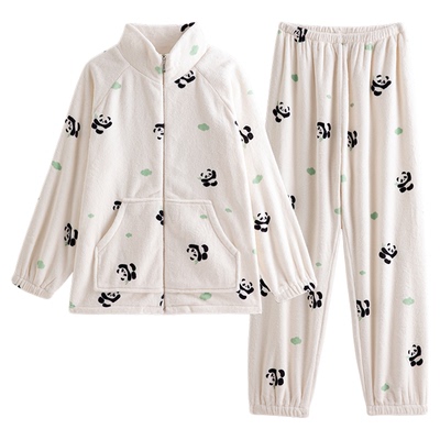 熊猫睡衣防风蓄热~甜美过冬！
