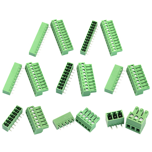 KF2EDG 3.81MM插拔式pcb接线端子弯直针+插座2 3 4 5 6 7 8 16P