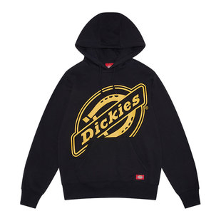 Dickies加绒连帽卫衣男迪克斯潮牌印花夏季新品长袖保暖休闲外套