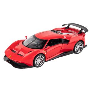 嘉业玩具车1:32法拉P80C仿真汽车金属模型男孩合金车模大尾翼