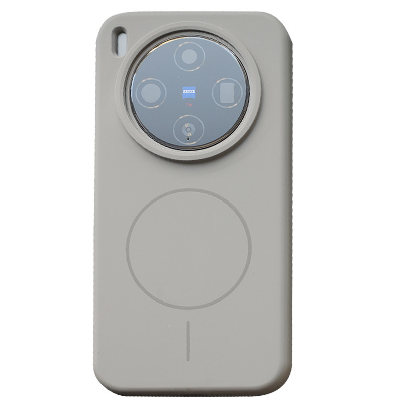 轻奢灰色细环Magsafe磁吸充电壳适用vivoX300手机壳X300Pro保护套橡皮擦感X200S/Ultra液态硅胶promini全包男
