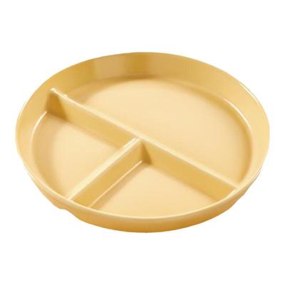 墨色分格餐盘陶瓷儿童大人圆形