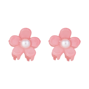 花朵珍珠编发夹前额刘海碎发夹侧边夹抓夹小夹子发饰小号女秋冬