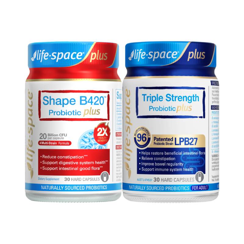 【店播王牌套组】lifespace益生菌B420plus30粒+960亿plus30粒