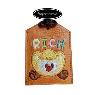 【限量周边】fingerstudio指作 花生牛角置物皮盘御守刺绣牌挂件