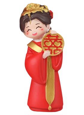 中式娃娃一对新婚礼物婚房摆件