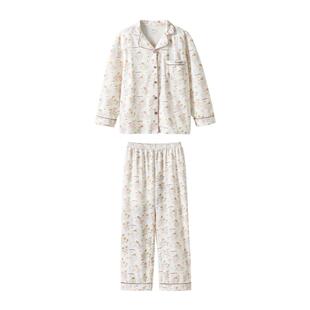 贝肽斯[胎脂皮]睡衣女款2026新款秋冬款家居服衣服亲子款睡衣套装