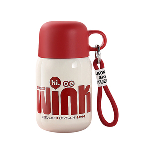 德国进口保温杯女款高颜值小巧便携水杯儿童学生316不锈钢吸管杯