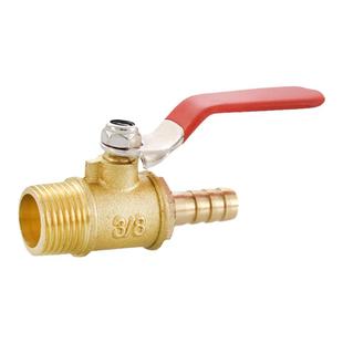 黄铜2分4分小红柄宝塔球阀1/2 1/8内外丝阀门3分1分插口6 10 12mm