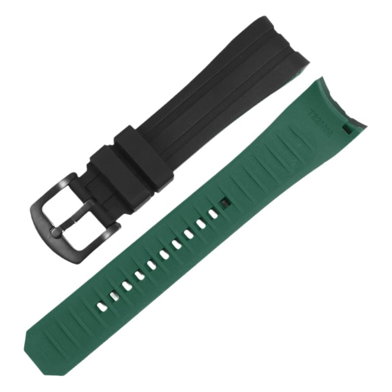 防水柔软弧口硅胶表带2022mm