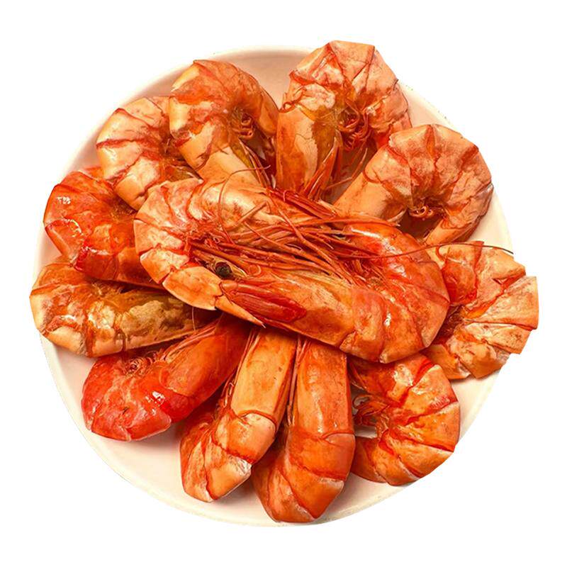 烤虾干即食特大九节虾海鲜干减低年货脂孕妇解馋零食休闲小吃食品