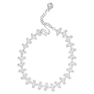 吴越老银铺足银太阳花手链女简约花丝设计纯银手串百搭手饰送女友