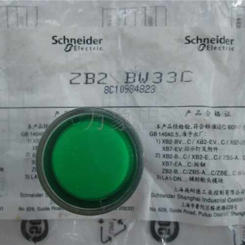 绿色平头带灯按钮头ZB2BW33C实物拍摄