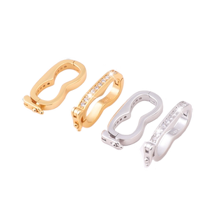 s925纯银珍珠项链改短神器固定卡扣长度缩短调节扣头定位夹扣配件