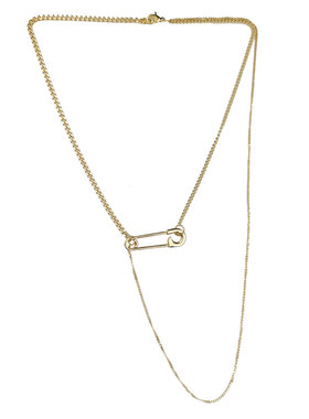 钛钢别针装饰项链女短款毛衣链