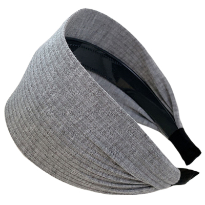 易梦玲同款宽边灰色发箍女洗脸