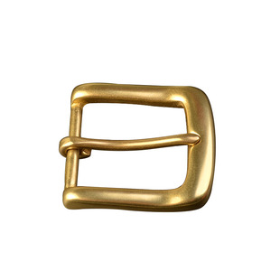 实心纯黄铜针扣口字皮带扣男士皮带扣头女士腰带头裤腰带配件35mm