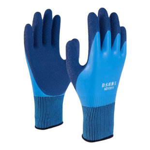 杀鱼专用手套加绒防刺防水洗鱼冷库劳保防滑抓鱼钓鱼宰鱼干活冬天