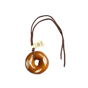 手作碱水面包车载创意挂件diy车钥匙扣挂饰 情侣礼物贝果面包挂饰