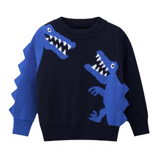 韩版童装宝宝卡通毛衣 2025秋季新款儿童套头针织衫男童毛线衣潮