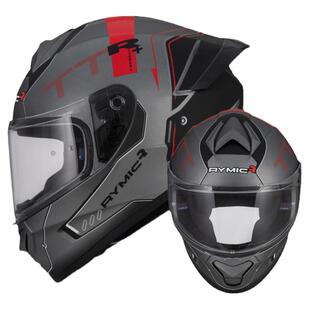 RYMIC睿觅头盔男女摩托车全盔复古机车大尾翼跑盔四季3C认证977