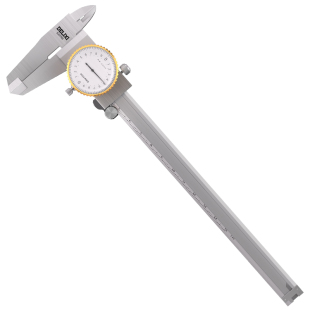德力西电气带表游标卡尺高精度代表盘小型0-150-200-300mm工业级