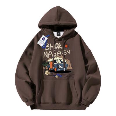 NASA联名秋冬季学院风卫衣男女款