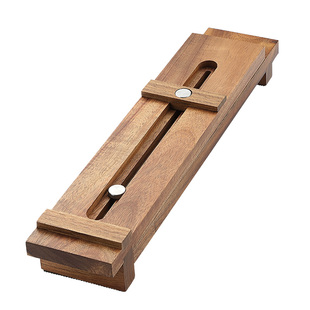 信作相思木磨刀石固定支架实木可伸缩可调节磨刀架水槽磨刀石架子