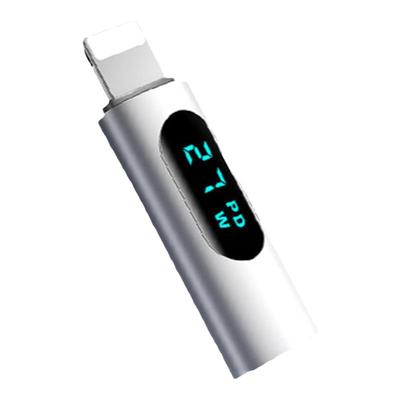 适用苹果转接头数显功率27W快充