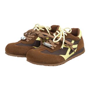 Corinna di Marsala2025新款复古德训鞋平底浅口单鞋运动鞋女鞋