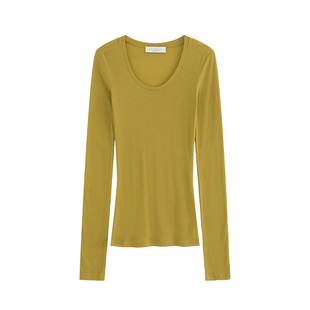 MOERSHOP入夏呼吸感 miu系四色超舒爽透视圆领防晒打底衫上衣女