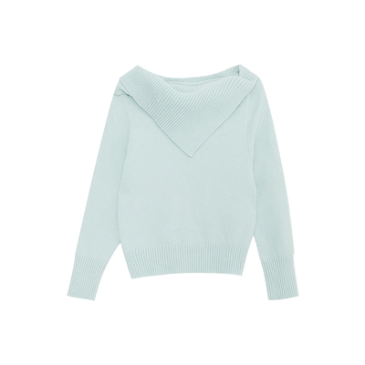 利达NEWDADADA设计感独特减龄毛衣女秋冬套头针织打底上衣TDK2873