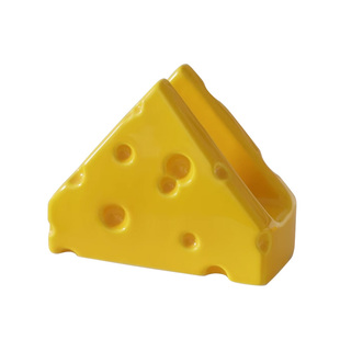 LENYVASEN 奶酪纸巾座餐厅酒店台面三角形纸巾夹简约立式西餐巾架