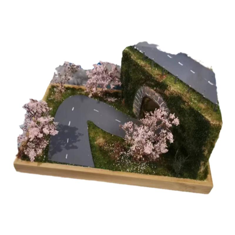 成品车模造景生动细腻的细节之美