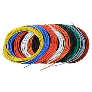 美标硅胶线28awg特软环保电线耐高温0.08mm微航模导线铜线软线1米