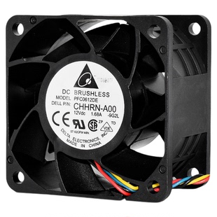 PFC0612DE台达6038暴力12V 1.68A高转速机箱服务器PWM散热风扇6CM
